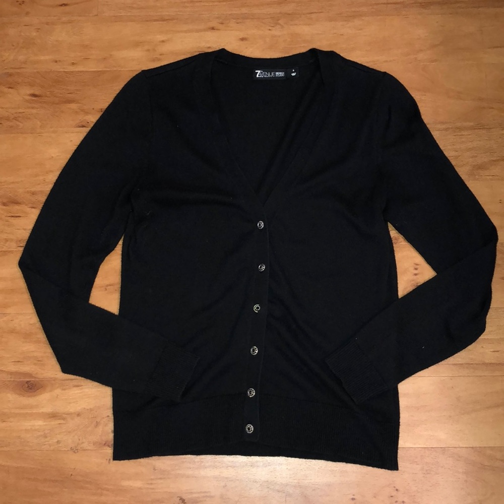FINAL SALE - NY&CO Black Cardigan - Size Small